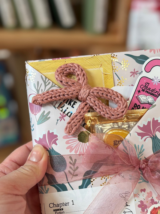 Knit Bow Bookmarks