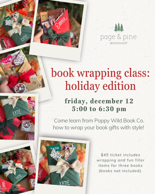 Ticket - Book Wrapping Class: Holiday Edition