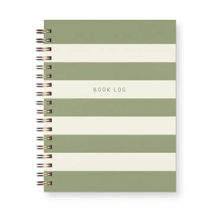 Striped Book Log Reading Journal