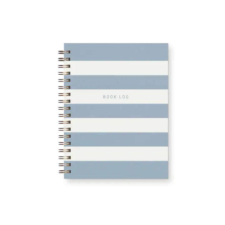 Striped Book Log Reading Journal